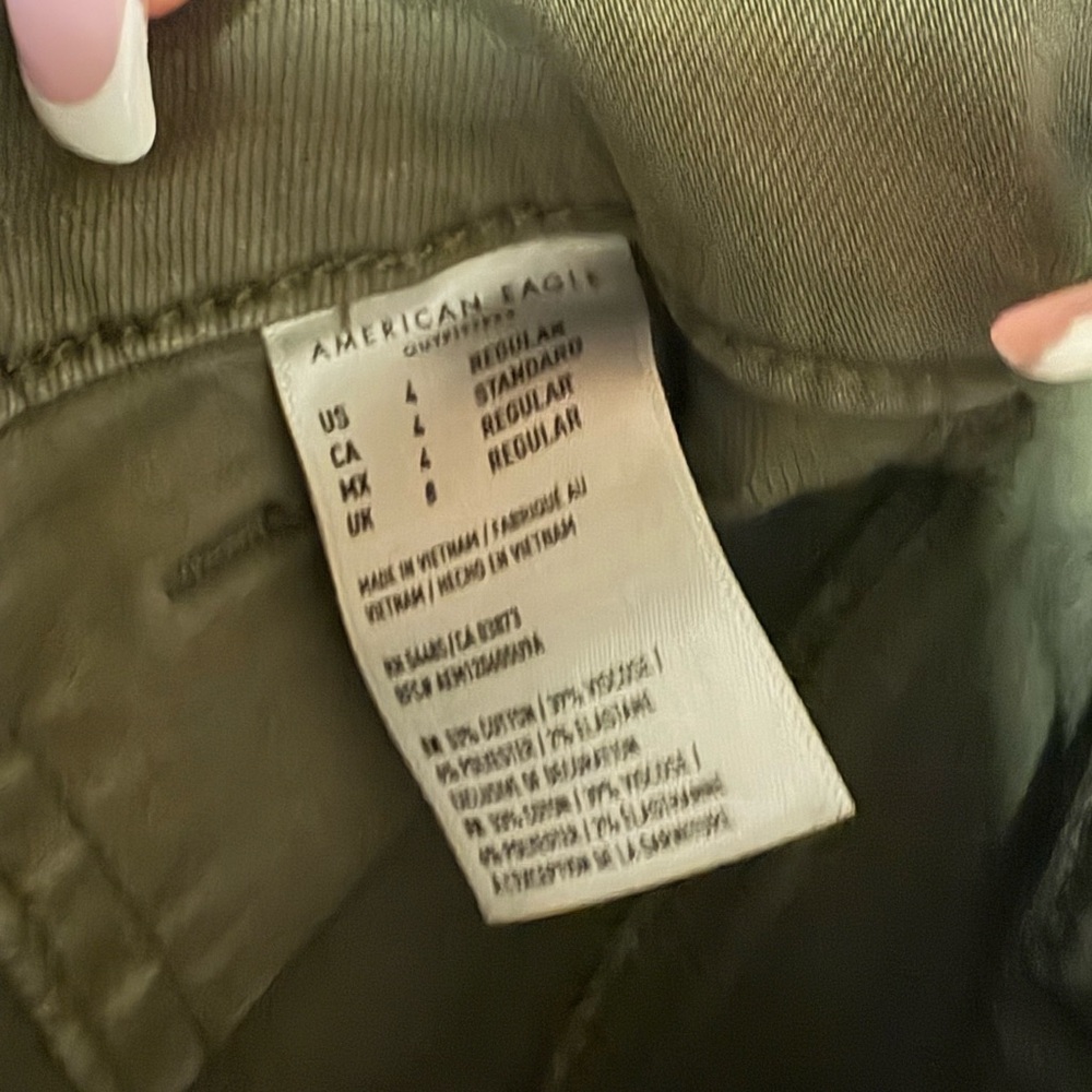 American Eagle Outfitters Olive Green jeans - Picture 2 of 7
